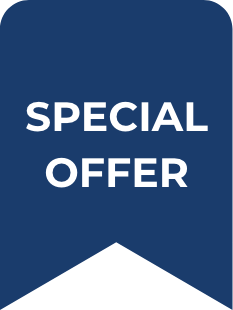Special offer blue icon