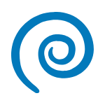 Blue roundworms icon
