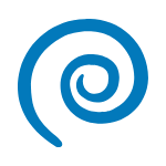 Blue roundworms icon