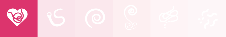 Pink heartworms icon 
