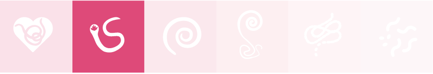 Pink hookworms icon