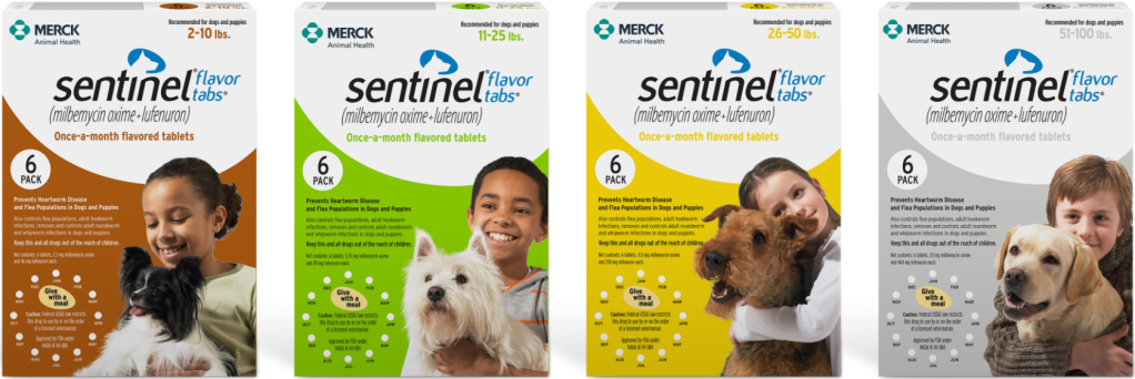 Sentinel Flavor Tabs packaging
