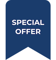 Special offer blue icon